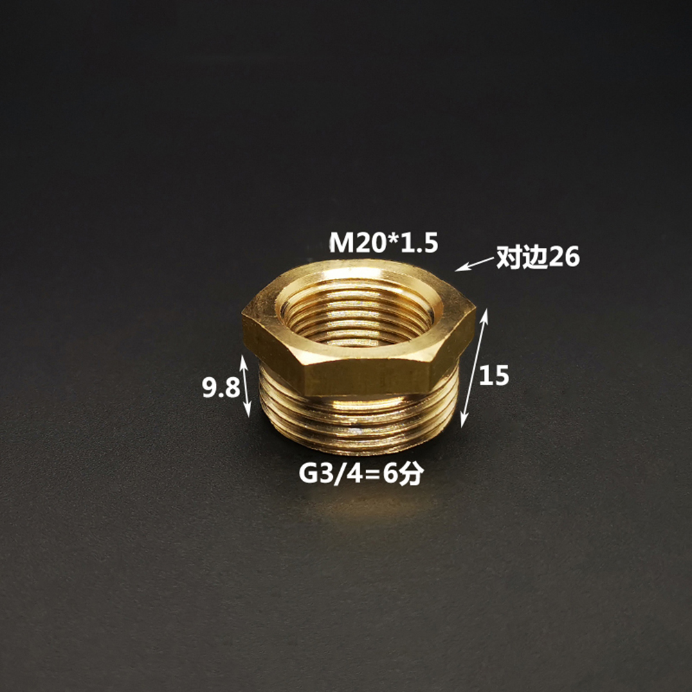 1PCS Copper M/F ,M10*1 M14*1.5, M20*1.5 1/8" 1/4", 1/2" 3/4" Female to Male Threaded Brass Coupler Adapter Brass Pipe Fitting