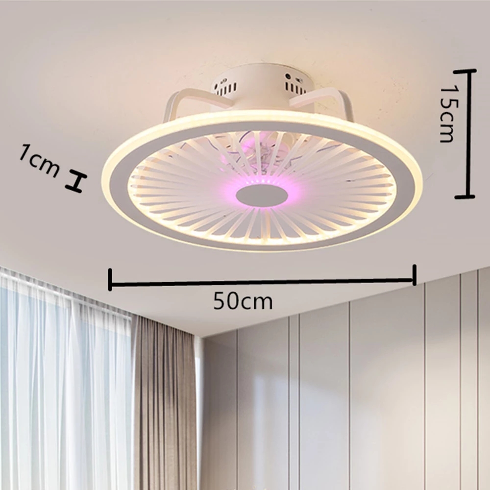 Modern Bluetooth Smart LED Ceiling Fan Lamp With Lights Remote Control Ventilator 50cm APP Bedroom Decor Ceiling lamp fixtures