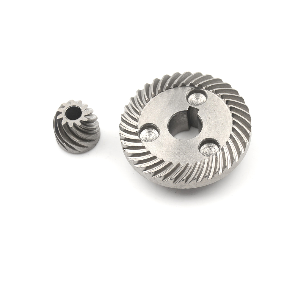 Metal 1Set Electric Spiral Bevel Ring Pinion Gear Set Power Transmission Parts Gear Hardware