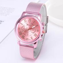 Foloy women watches Quality Fashion Geneva Roman Numerals Faux Leather Analog Quartz Ladies watch Bracelet Clock Gift