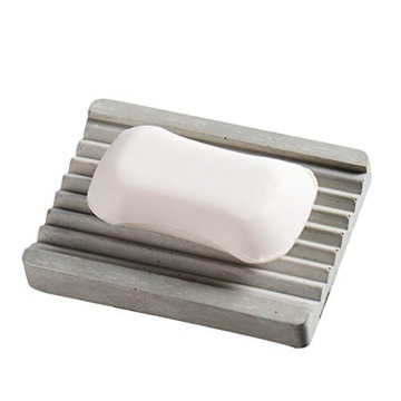 Nicole Silicone Concrete Mold Rectangular Soap Dish Rectangular with Stripe Handmade Cement Mould