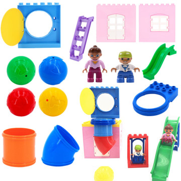 Diy Playground Pipes Sides Swing Building Blocks Baby Toys for Children Compatible with Brand Bricks Educational Toy kids Gift