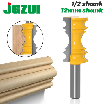 1pc Large Elaborate Chair Rail Molding Router Bit - 1/2