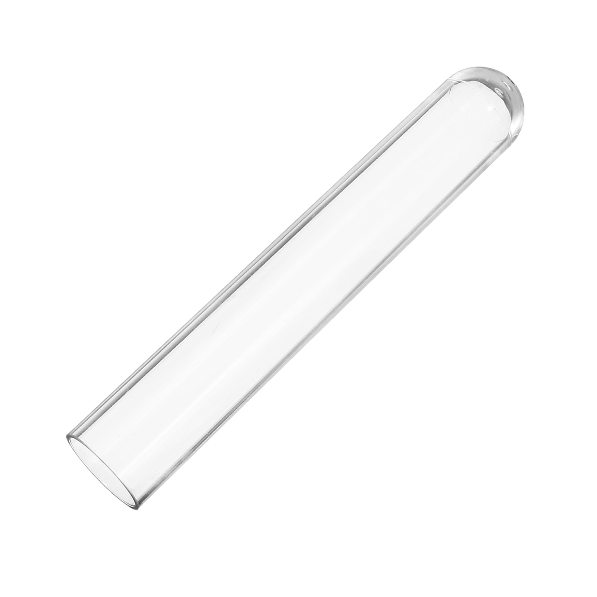 10pcs/lot 18x100mm Transparent Plastic Test Tube With Cork Stopper Round Bottom School Laboratory Equipment Educational Supplies