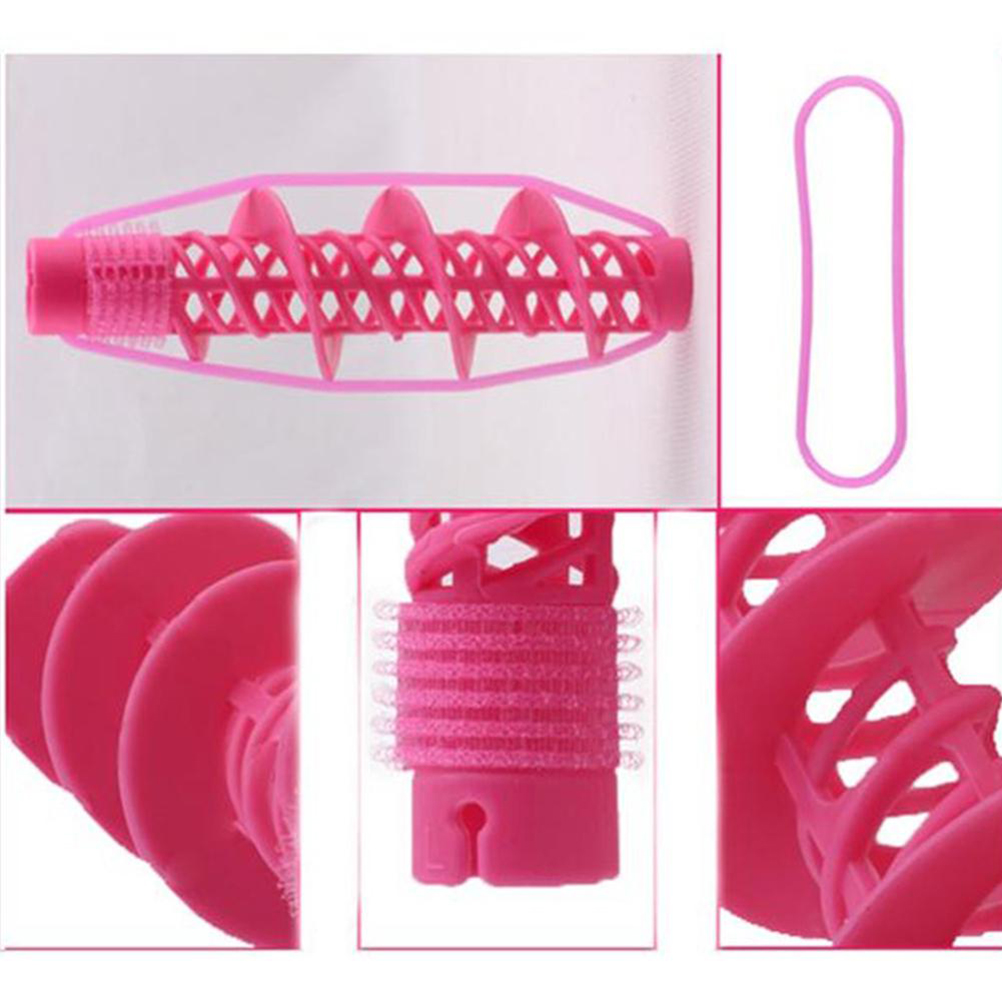 4pcs/Set Hair Rollers Magic Spiral Curling DIY Tool Hair Care Hairdressing No Heat No Clip Styling Curls Roller