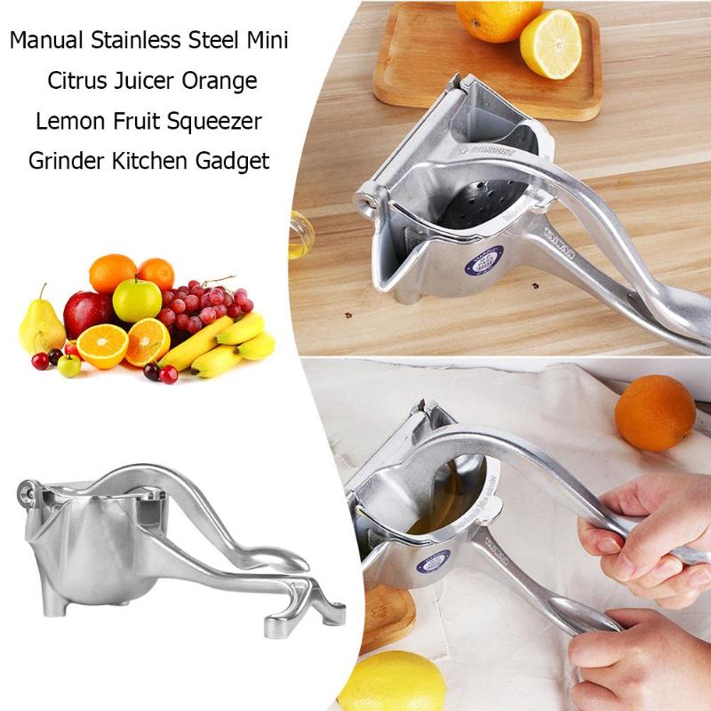 DIY Fruit Juicer Manual Stainless Steel Mini Citrus Juicer Orange Lemon Fruit Squeezer Grinder Kitchen Gadget Fresh Juice Tool