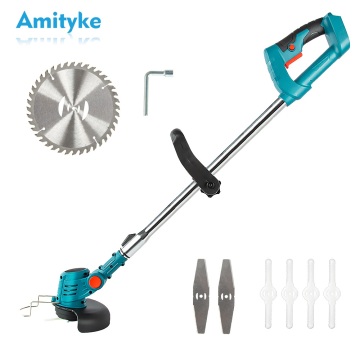 Electric Lawn Mower for Makita 18V Grass Trimmer Cordless Brush Li-Ion Auto Release String Cutter Power Household Garden Tools
