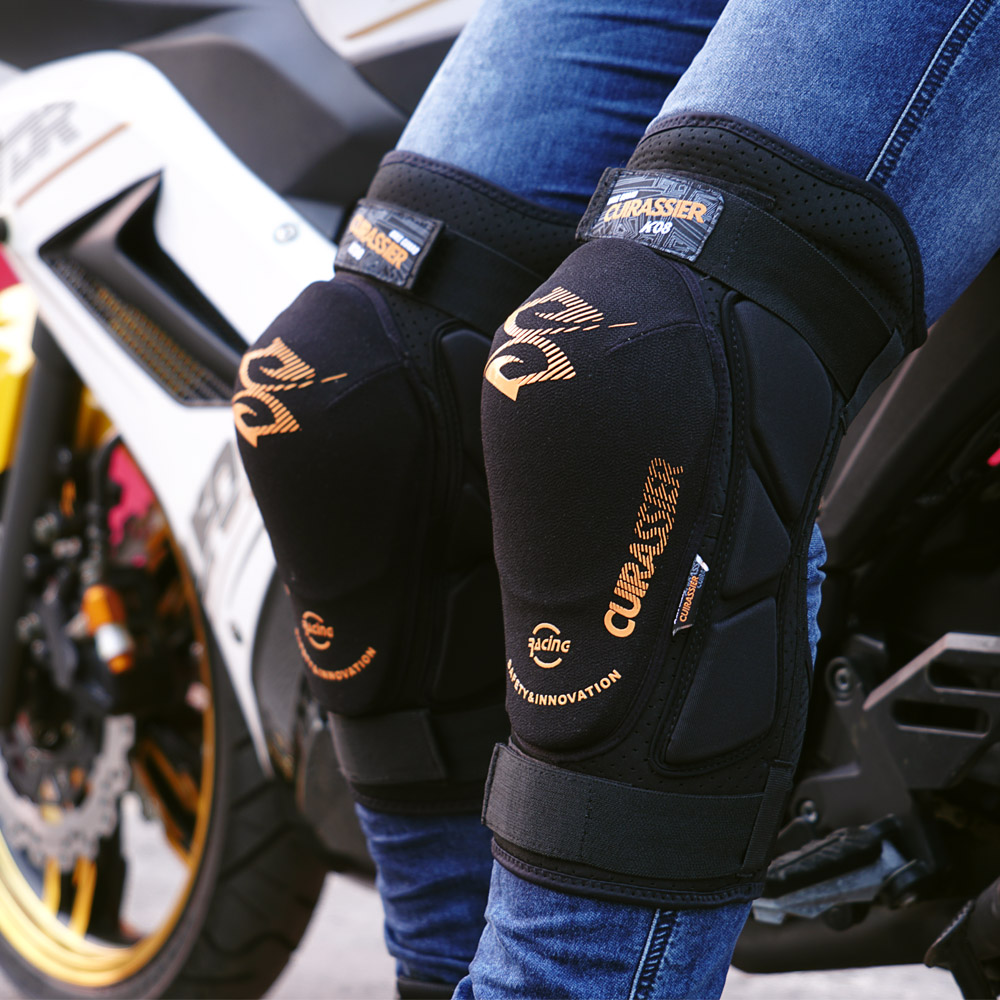 Cuirassier Motorcycle Knee Protector Scooter Motor Sport Protective Knee Guards Safety Road Motorbike Roller Knee Pads Equipment