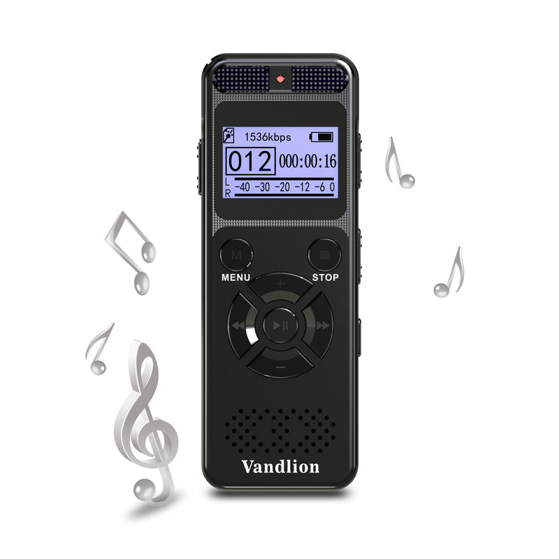Vandlion 8GB Voice Recorder USB Flash Digital Audio Professional Voice Activated Support Memory Card 32GB Recording Dictaphone