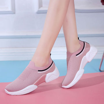 Tenis Feminino Air Mesh Breathable Women Tennis Shoes Slip-on Sport Gym Athletic Jogging Light Lace-up Shoes Female Sneakers