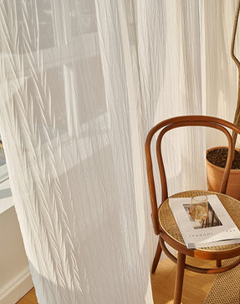 Herringbone Jacquard Window Curtain Sheers