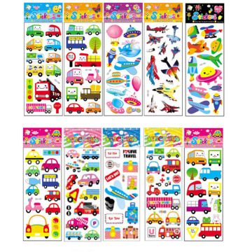 10Pcs Different Cartoon Sticker Toys for Children Gift Kindergarten Sticker on The Phone Notebook No-repeat