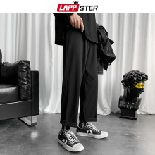 LAPPSTER Mens Black Korean Harem Pants 2020 Japanese Streetwear Joggers Harajuku Sweatpants Hip Hop Casual Trousers Plus Size