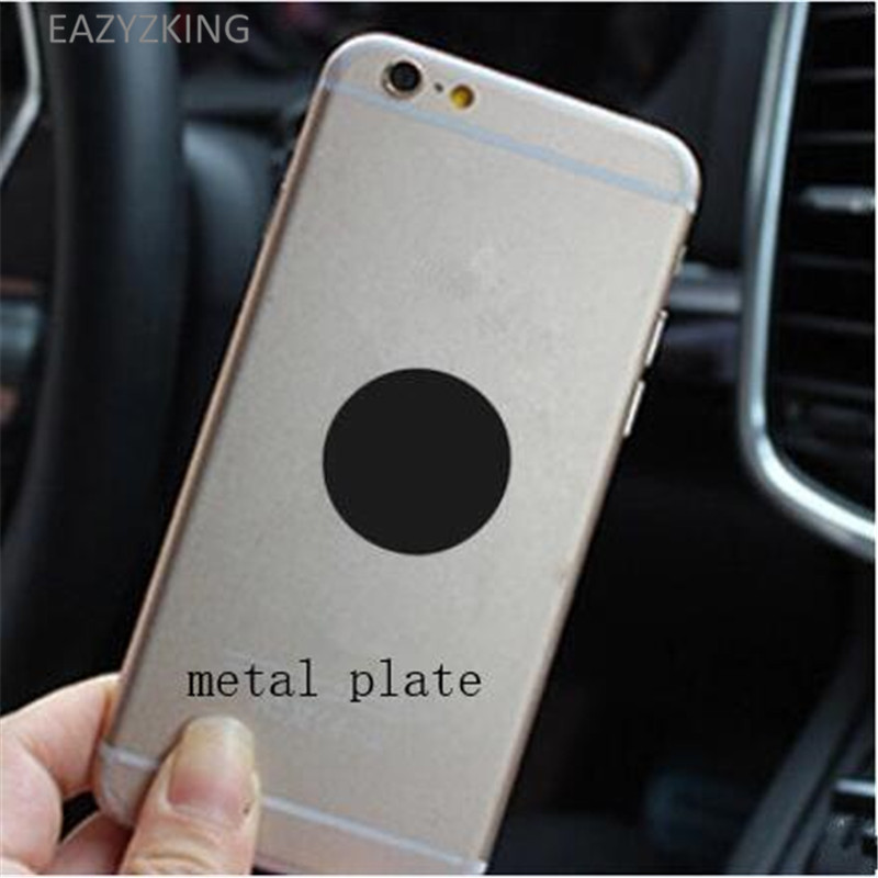 EAZYZKING Metal Plate Circular Square Iron Plate With 3M adhensive Specially Used For Magnetic Car Phone Holder Auto Accessory