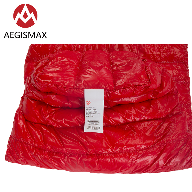 AEGISMAX MINI new upgra Nano Series Ultralight Camping Mummy White Goose Down Sleeping Bag 3 Season Hiking