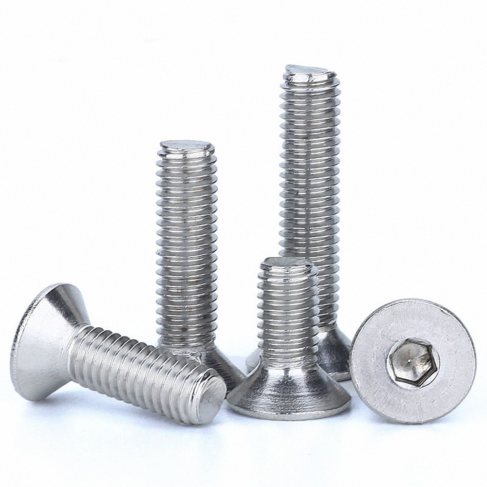 10Pcs M3 M4 DIN7991 Countersunk Socket Cap Screws A4 316 Stainless Steel Allen Key Bolts 4 5 6 8 10 12 14 16 18 20 25 30-50mm