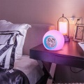 Smart Alarm Clock LED Light Digital Alarm Clocks Night Lamp 7 Colors Changing Backlight Temperature Snooze Function Table Clock