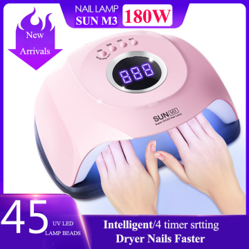 NEW Upgrade SUN M3 UV LED Nail Lamp Nail Dryer For All Gels 45 LEDs Lamp Polish Sun Light Timer 10/30/60s For Nail art tools