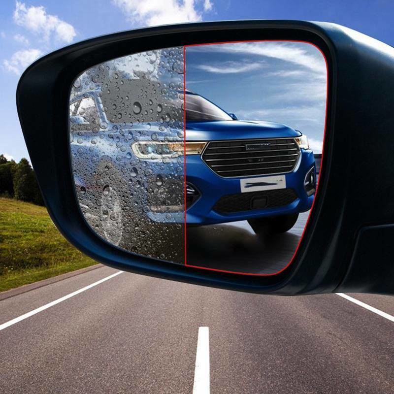 Car Rearview Mirror Protective Film Waterproof Membrane Car Sticker Anti Fog Mirror Protective Film Anti-glare Rainproof Tools