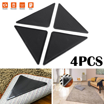 Areyourshop Washable Reusable 4PCS Carpet Mat Fixed Anti Skid Sticker Grippers Home appliance