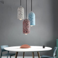 Nordic Industrial Colorful Cement Pendant Lights Modern Light Fixtures Decor Loft Hanging Lamp for Kitchen Living/Dining Room