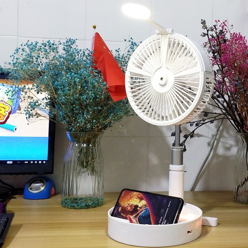 Portable Fan Desk Electric Floor Computer Table Fan Home Office Outdoor Electric Fans Rechargeable Low Noise Cooling Fan