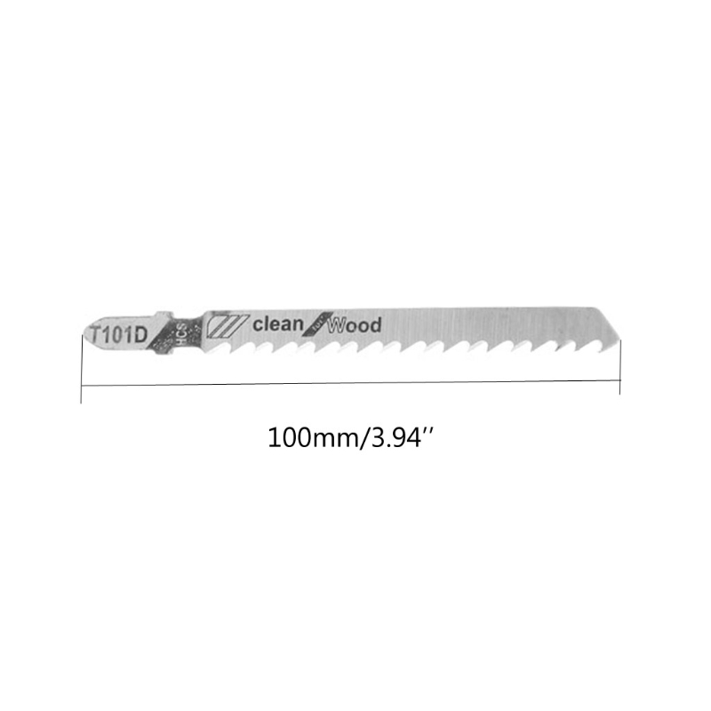 10 Pcs T101D 100mm HCS Jig Saw Blades Clean Cutting For Wood PVC Fibreboard WXTC