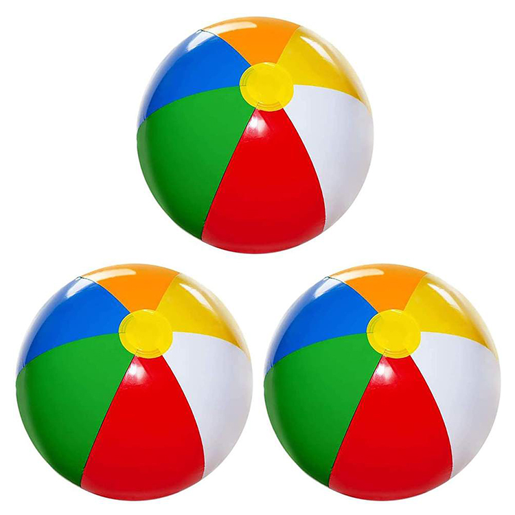 Rainbow Color Pool Party Pack Inflatable Beach Balls