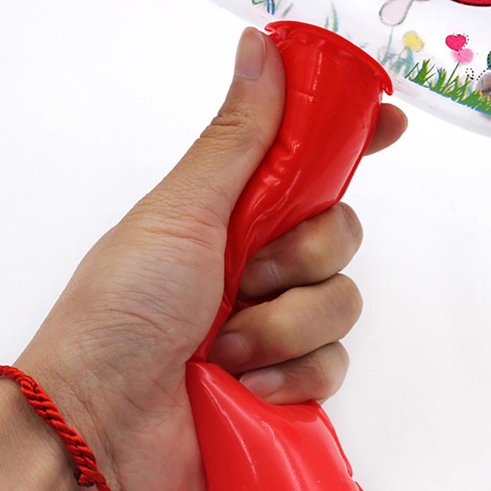 1Pc New Hot Cute Cartoon Inflatable Hammer Air Hammer With Bell Kids children Blow Up Noise Maker Toys Color Random