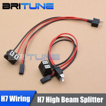 Britune H7 Splitter Retrofit High Beam Projector Relay Harness HID Bixenon Cable Wires For Car Lights Accessories Tuning 12V 35W