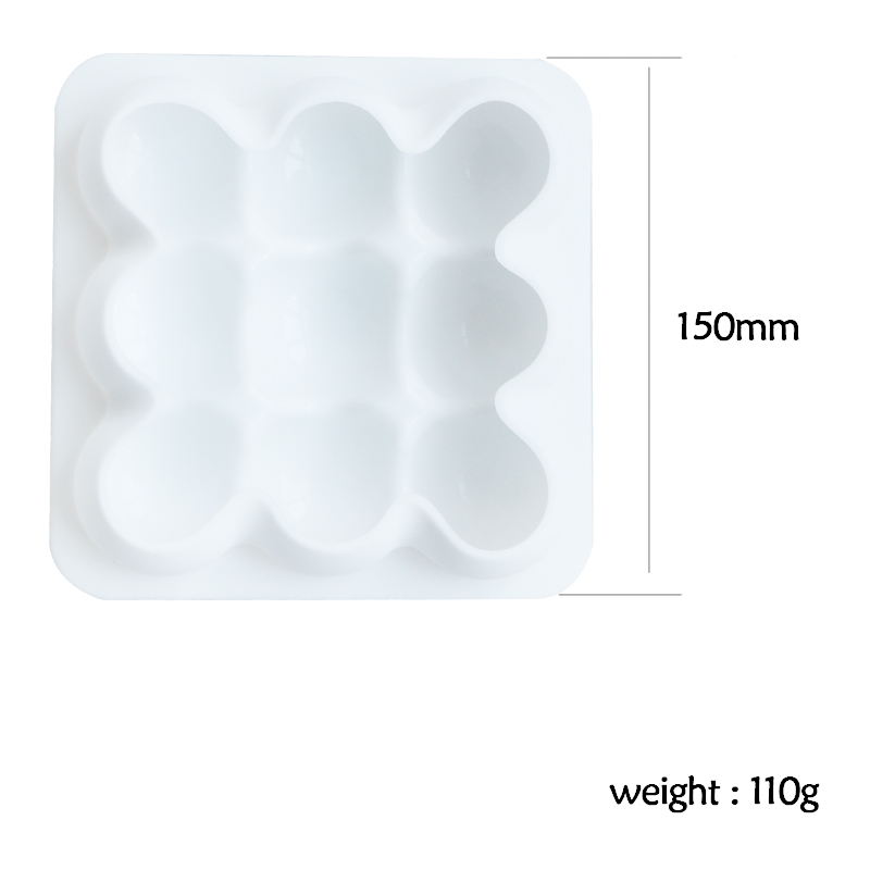 SHENHONG 3PCS/SET 3D Cloud Ball Home Party Mousse Cake Mold For Baking Silicone Mould DIY Cookie Fondant Brownie Homemade Bakery