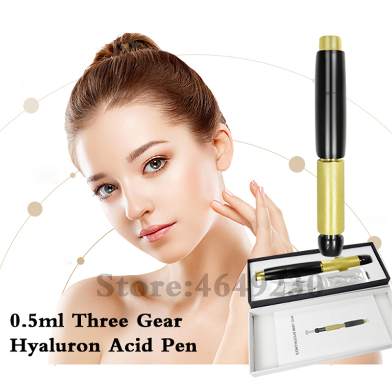 Air Pressure Hyaluronic Acid Pen Three Gear Adjustable Atomizer Hyaluronique Pen for Mesotherapy Lip Lifting Anti Wrinkle Filler