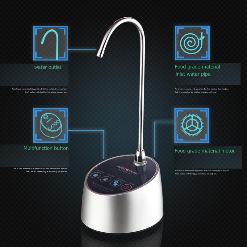 220V Wireless Electric Drinking Water Pump Desktop Water Dispenser Intelligent Bottled Water Electric Water Press Pump Bib Tap