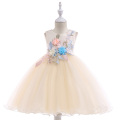 2021 Kids Girl Lace Birthday Party Dresses Elegant Appliques Flower Girl Princess Dress Summer Girl Dress 3 10 Years