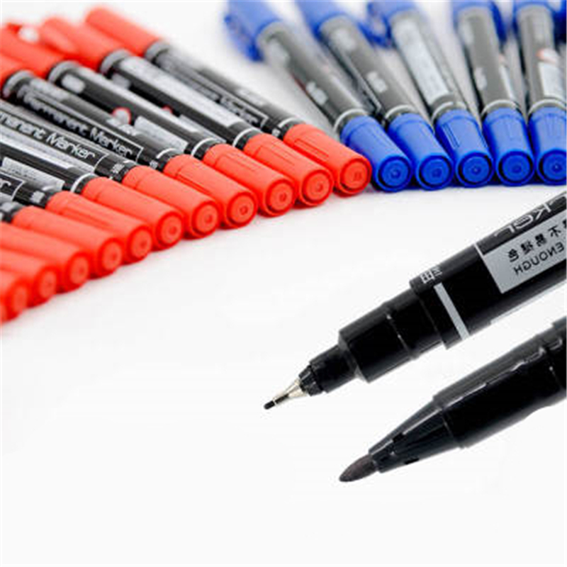 Oily black whiteboard Marker pen Double-headed the Art brush Drawing Office School Supplies