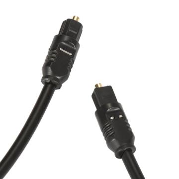 1.5m Digital Fiber Optical Optic Audio SPDIF MD DVD TosLink Cable Lead Cord 4.0mm Black Audio Optical Fiber Cable In Stock