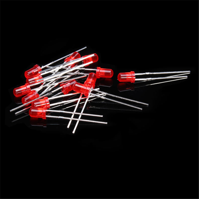 500Pcs 3MM LED Diode Kit Mixed Color Red Green Yellow Blue White Electronic Components Mixed Set Diodes