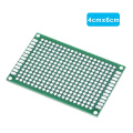 Dropshipping 4pcs 5x7 4x6 3x7 2x8cm double Side Copper prototype pcb Universal Board Fiberglass board for Arduino