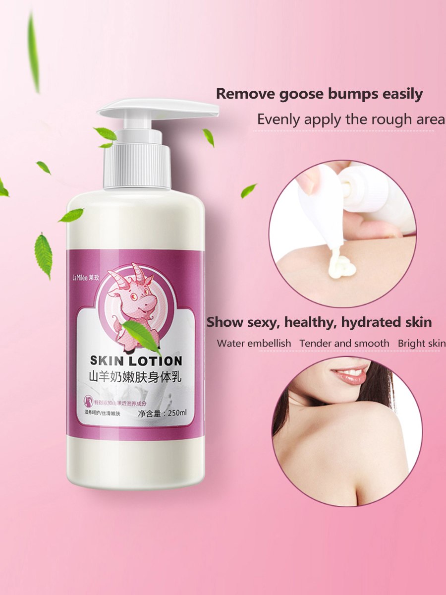 GoatMilk Skin Silky Body Lotion Moisturizing Whitening Cream Improve Rough Dry Skin Deep Nourishment Body Care