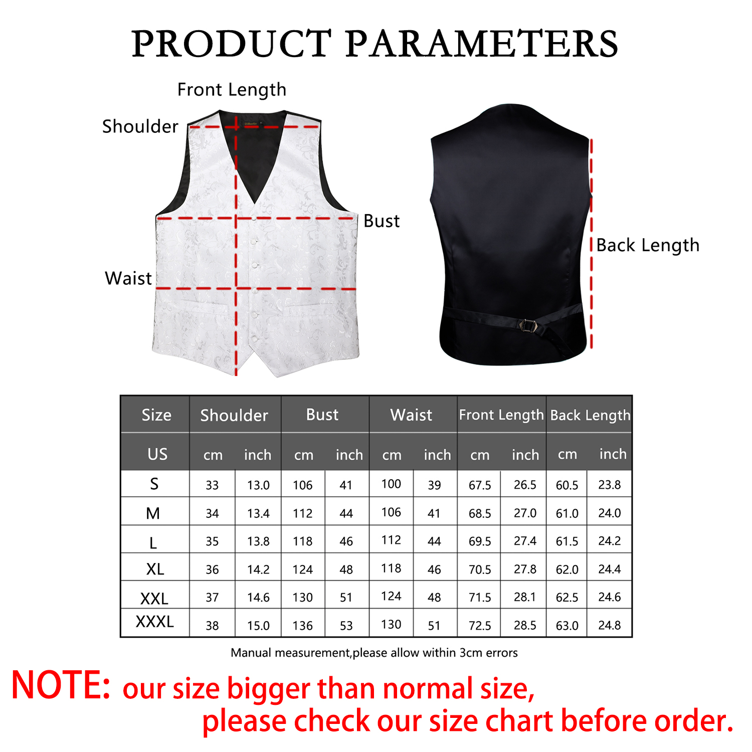 Mens Vest Dress Waistcoat Vest For Men Formal Blazer Gilet Homme Formal Wedding Men Suit Vest Bowtie Pocket Square Set DiBanGu