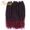 Saisity Faux Locs Jumbo Dreads Braids Hair Extensions 20inches Synthetic Soft Natural Loc Hairstyle Crochet Hair