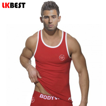 LKBEST 2019 New Men'S Tank Tops Casual Cotton Men Vest World Police Pattern Undershirt Men Brand Clothing 3 Colors M-XXL (N-191)