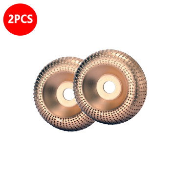 New 2PCS 100mm Wood Shaping Disc Grinding Wheel Rotary Disc Sanding Polish Wood Carving Disc Tools For Angle Grinder 4inch Bore