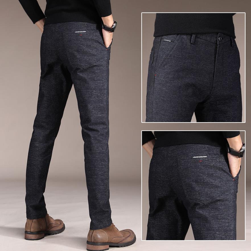 2020 New Spring Pants Men Fashion Commerce Casual Pants Men Straight Business Suit Trousers brand Mens Pants Size 38