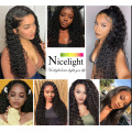 Water Wave Hair With Closure Indian Hair Extension 4X4 Lace Closure With Bundles Nicelight 3 Bundles With Closure Waterwave Hair