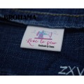 Sewing labels / custom brand labels, clothing labels, Sewing machine, fabric 100% cotton, High quality printing (MD544)