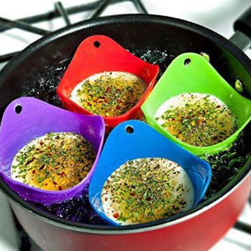 Hot Selling Silicone Egg Boiler Bowl Shaped Boiled Egg Pot Tofu Mold Ring Cookware Boiler Kitchen Cooking Tools Random Color