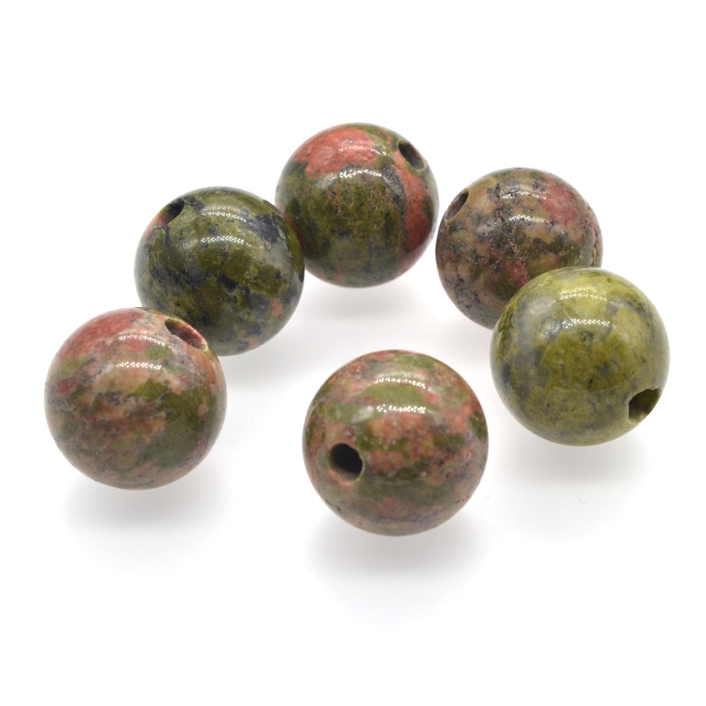Unakite 10MM Balls Healing Crystal Spheres Energy Home Decor Decoration and Metaphysical