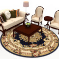 Hand Carved Round Carpet Living Room Home Bedroom 100% Polypropylene Floor Mat Sofa Coffee Table Study Fabric Floor Mats