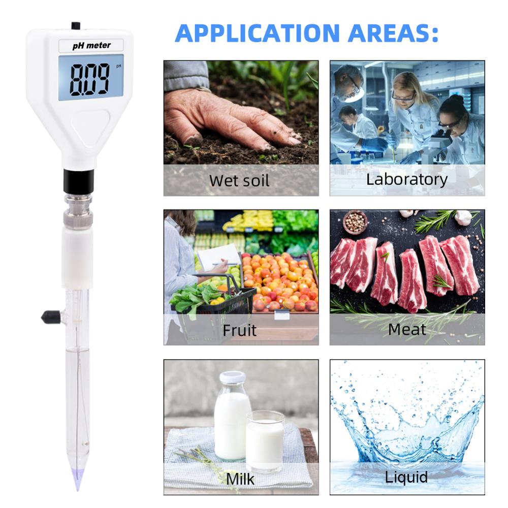 yieryi pH Meter Digital Acidity Meter pH Tester Soil Meter Tester for Plants Flowers Vegetable Acidity Moisture pH Measurement